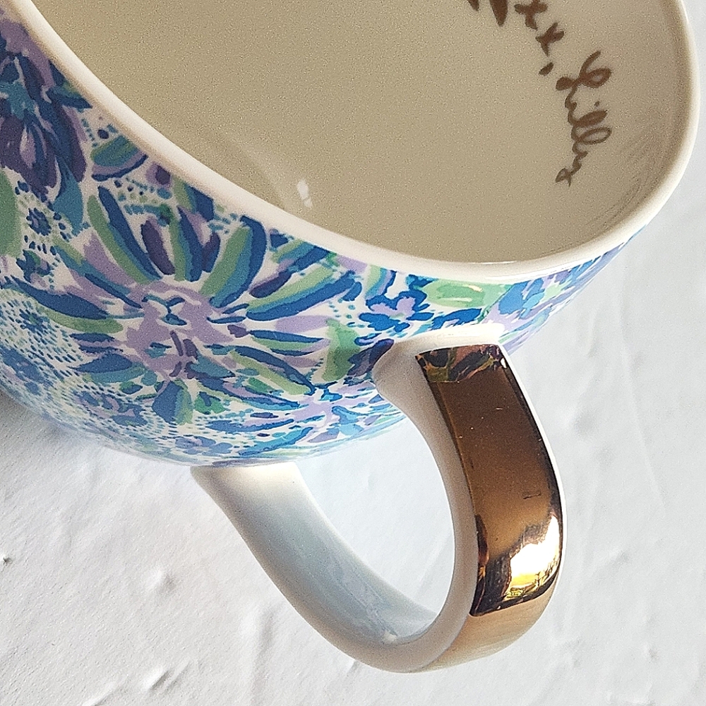 Pair of Lilly Pulitzer High Manetenance 12 Ounce Ceramic Coffee Mugs Tea… - Picture 11 of 13